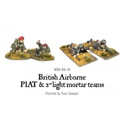 British Airborne PIAT and Light Mortar teams 28mm WWII WARLORD GAMES