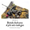 British Airborne Six Pounder AT Gun 28mm WWII WARLORD GAMES