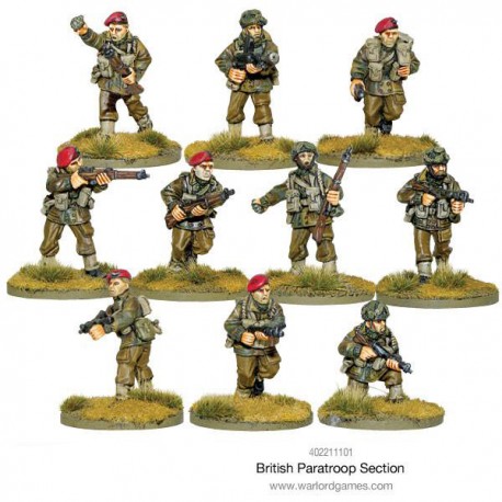 British Airborne Paratroop Section 28mm WWII WARLORD GAMES