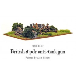 British Army Six Pounder AT Gun 28mm WWII WARLORD GAMES