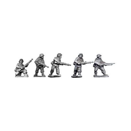 German Infantry II w/Rifles 28mm WWII ARTIZAN DESIGN