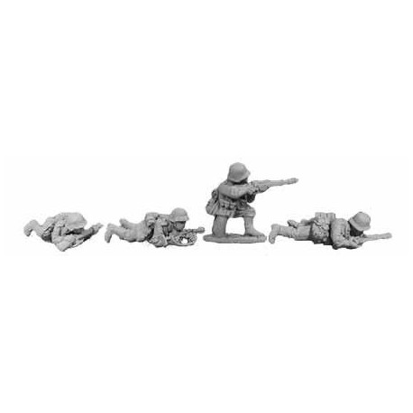 German Wehrmacht Prone/Kneeling II 28mm WWII BLACK TREE DESIGN