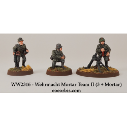 German Wehrmacht Mortar Team II 28mm WWII BLACK TREE DESIGN