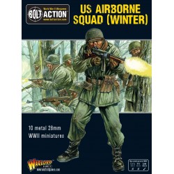 U.S. American Airborne Squad (Winter) 28mm WWII WARLORD GAMES