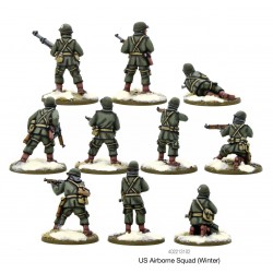 U.S. American Airborne Squad (Winter) 28mm WWII WARLORD GAMES