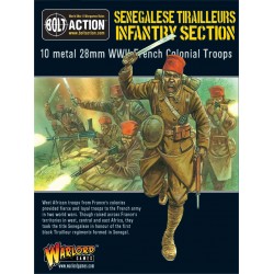 French Army Senegalese Tirailleurs Infantry section 28mm WWII WARLORD GAMES