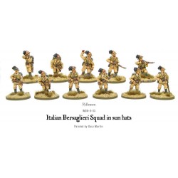 Italian Bersaglieri Squad (Sun hats or Helmets) 28mm WWII WARLORD GAMES