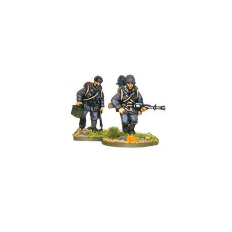 Italian Bersaglieri Breda LMG Team (Sun hats or Helmets) 28mm WWII WARLORD GAMES