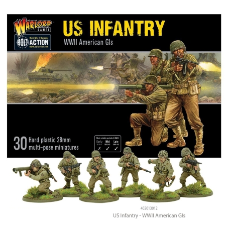 American US Infantry American GIs 28mm WWII WARLORD GAMES