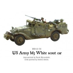 American U.S. Army M3 White scout car 28mm WWII WARLORD GAMES