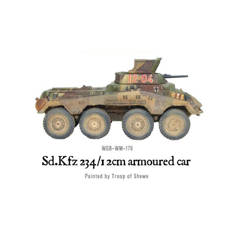 German Sd.Kfz 234/1 2cm armoured car 28mm WWII WARLORD GAMES ...