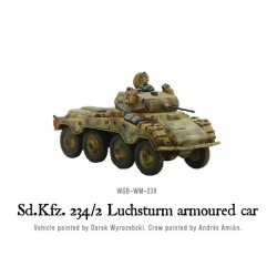 German Sd.Kfz 234/2 Luchsturm (Field-Modified) armoured car 28mm WWII WARLORD GAMES