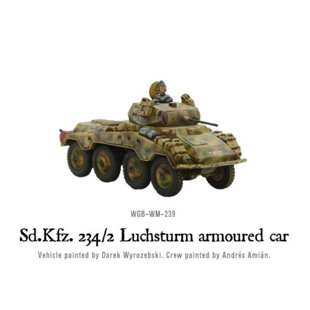 German Sd.Kfz 234/2 Luchsturm armoured car 28mm WWII WARLORD GAMES