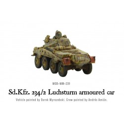 German Sd.Kfz 234/2 Luchsturm armoured car 28mm WWII WARLORD GAMES