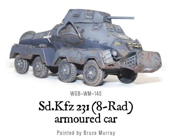 German Sd.Kfz 231 (8-Rad) Armoured Car 28mm WWII WARLORD GAMES 