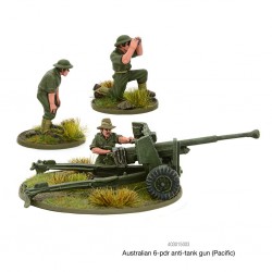 Australian 6-pdr anti-tank gun (Pacific) 28mm WWII WARLORD GAMES