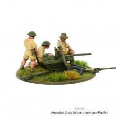 Australian 2-pdr light anti-tank gun (Pacific) 28mm WWII WARLORD GAMES
