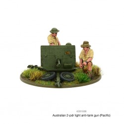 Australian 2-pdr light anti-tank gun (Pacific) 28mm WWII WARLORD GAMES