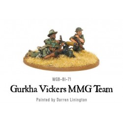 British Gurkha Vickers MMG team 28mm WWII WARLORD GAMES