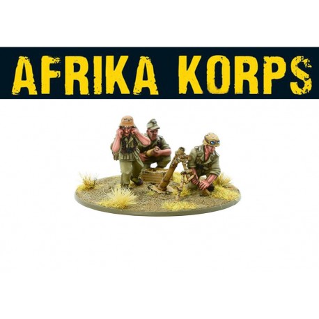 German Afrika Korps Medium Mortar Team 28mm WWII WARLORD GAMES