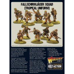 German Fallschirmjager squad (tropical Uniform) 28mm WWII WARLORD GAMES