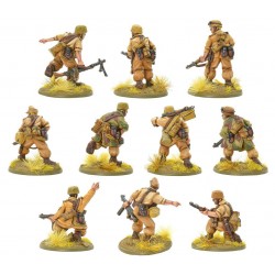 German Fallschirmjager squad (tropical Uniform) 28mm WWII WARLORD GAMES