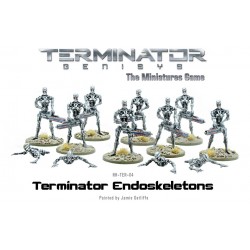 Terminator Genisys Terminator (T-800) Endoskeletons w/Plasma Guns 28mm Miniatures River Horse
