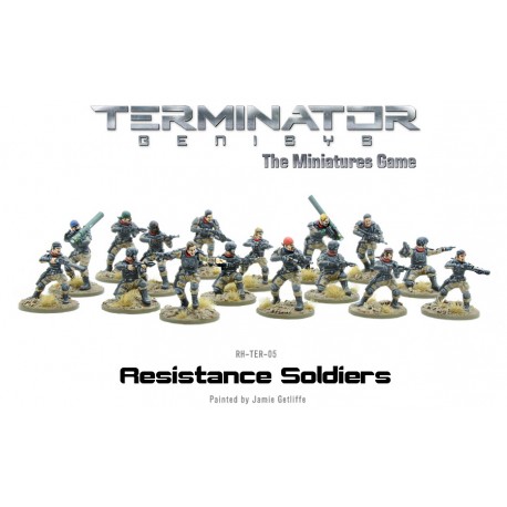 Terminator Genisys Resistance Soldiers 28mm Miniatures River Horse