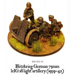 German Blitzkrieg 75mm LeiG 18 light artillery (1939-42) 28mm WWII WARLORD GAMES