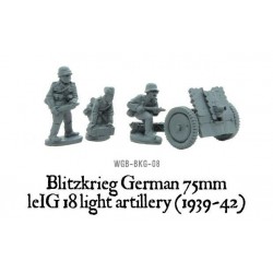 German Blitzkrieg 75mm LeiG 18 light artillery (1939-42) 28mm WWII WARLORD GAMES