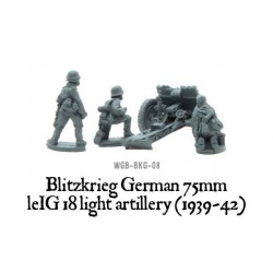 German Blitzkrieg 75mm LeiG 18 light artillery (1939-42) 28mm WWII WARLORD GAMES