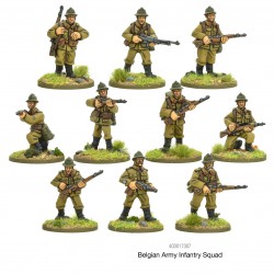 Belgian Infantry Squad 28mm WWII WARLORD GAMES