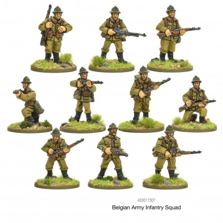 Belgian Infantry Squad 28mm WWII WARLORD GAMES - Frontline-Games