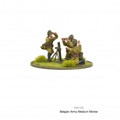 Belgian Army medium mortar 28mm WWII WARLORD GAMES