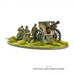 French Army 105mm medium howitzer 28mm WWII WARLORD