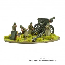 French Army 105mm medium howitzer 28mm WWII WARLORD