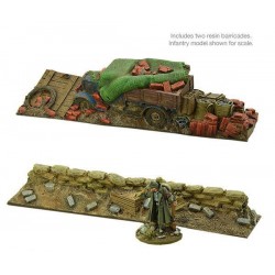 City Barricades (2) 28mm WWII Terrain WARLORD GAMES