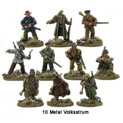 German Volkssturm (Defense of Berlin)  (2 x 5 men Squads) 28mm WWII WARLORD GAMES