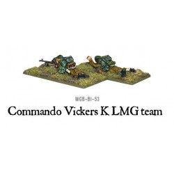 British Commando Vickers K LMG team 28mm WWII WARLORD GAMES