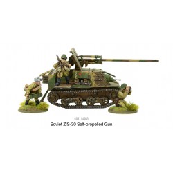 Russian Soviet Soviet ZIS-30 SPG 1/56 - 28mm WWII WARLORD GAMES