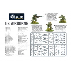 American U.S. Airborne Sprue HQ 28mm WWII WARLORD GAMES