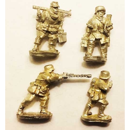 German MG42 Teams C (assaulting & redeploying) 28mm WWII WEST WIND