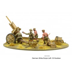 German Afrika Korps LeFH 18 10.5cm medium artillery 28mm WWII WARLORD GAMES