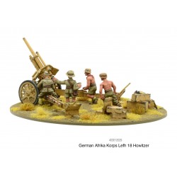 German Afrika Korps LeFH 18 10.5cm medium artillery 28mm WWII WARLORD GAMES