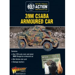 Hungarian 39M Csaba armoured car 28mm 1/56th WWII WARLORD