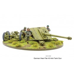 German Heer PaK 43 Anti-tank gun 28mm WWII WARLORD GAMES