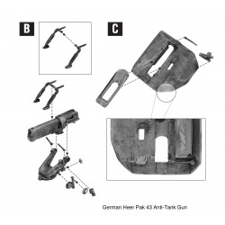 German Heer PaK 43 Anti-tank gun 28mm WWII WARLORD GAMES