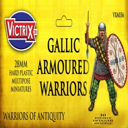 Ancient Gallic Armoured Warrior (30) 28mm Plastic VICTRIX MINIATURES