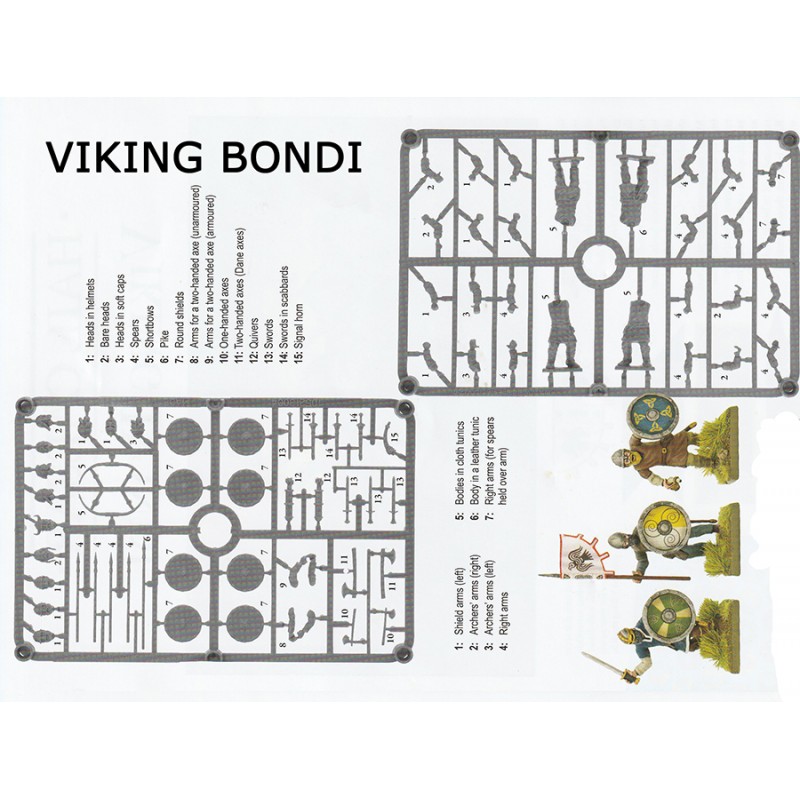Viking Bondi Sprues Warlord Games Hail Caesar 