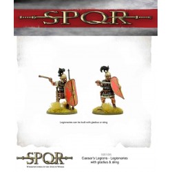 SPQR CEASAR'S ROMAN LEGIONAIRIES W/GLADIUS OR SLINGS (12)  WARLORD GAMES